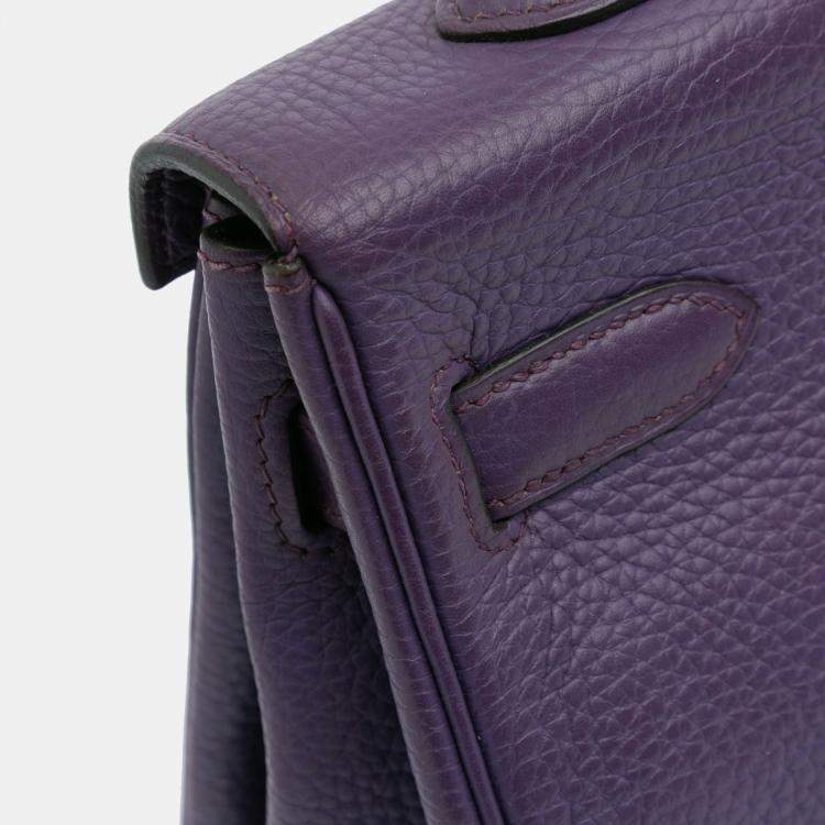 Pre Owned Hermes Ultraviolet Togo Kelly II Retourne 35
