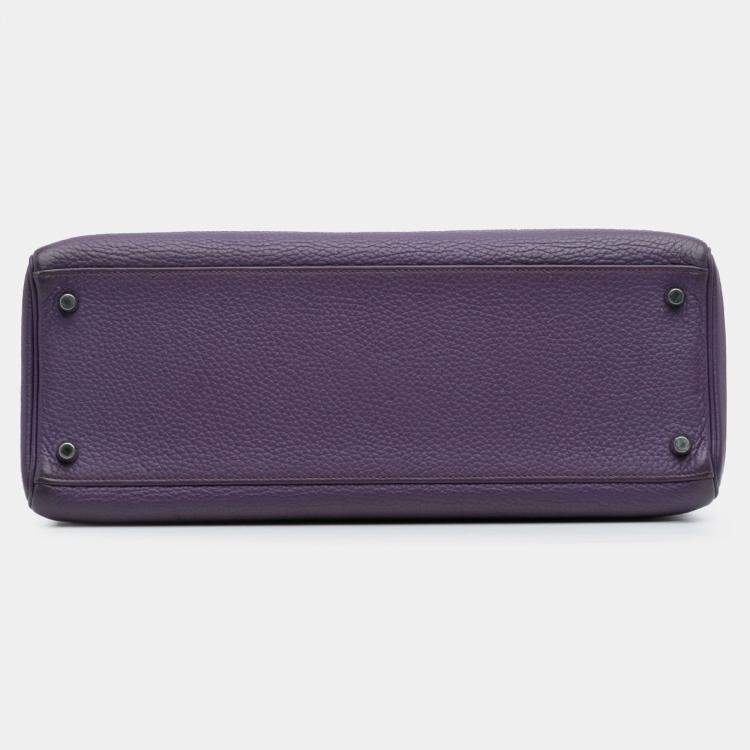 Pre Owned Hermes Ultraviolet Togo Kelly II Retourne 35