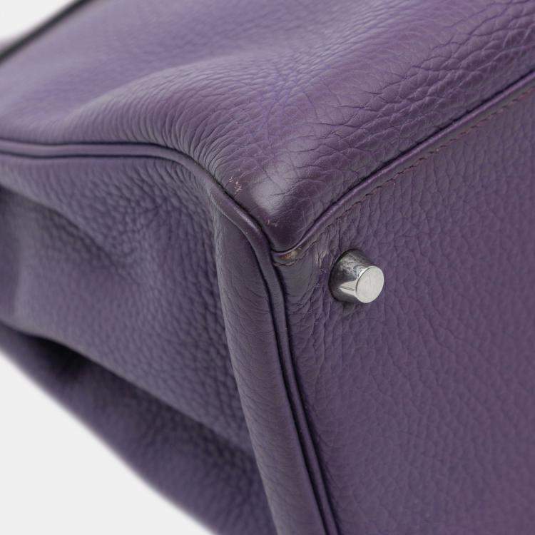 Pre Owned Hermes Ultraviolet Togo Kelly II Retourne 35
