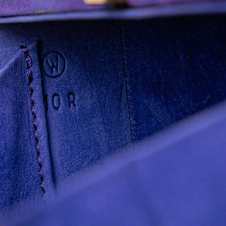 Pre Owned Hermes Purple Mini Doblis Kelly Cadena Handbag