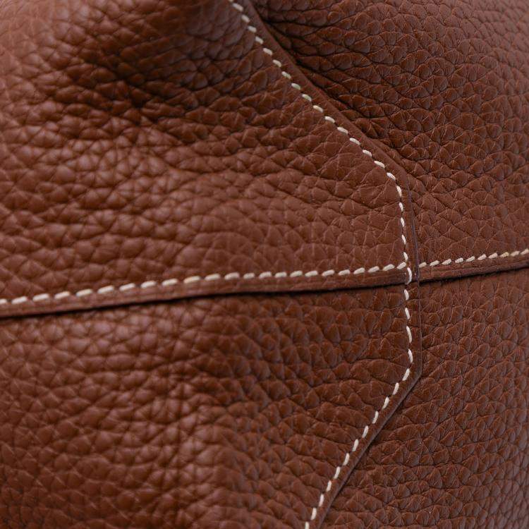 Pre Owned Hermes Brown Pink Clemence Double Sens 36