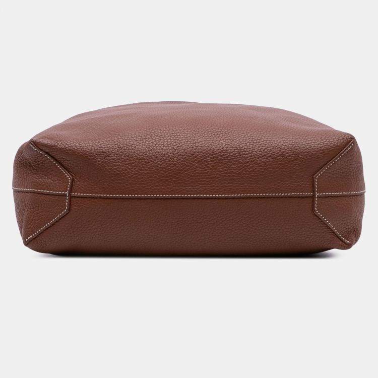 Pre Owned Hermes Brown Pink Clemence Double Sens 36