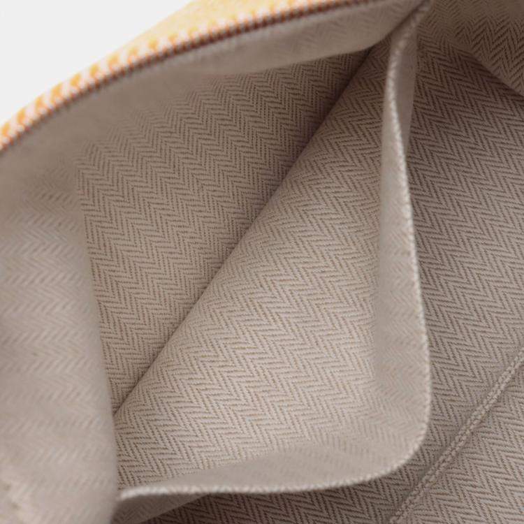 Pre Owned Hermes Orange Small Wool Bride a Brac Au Carre Case