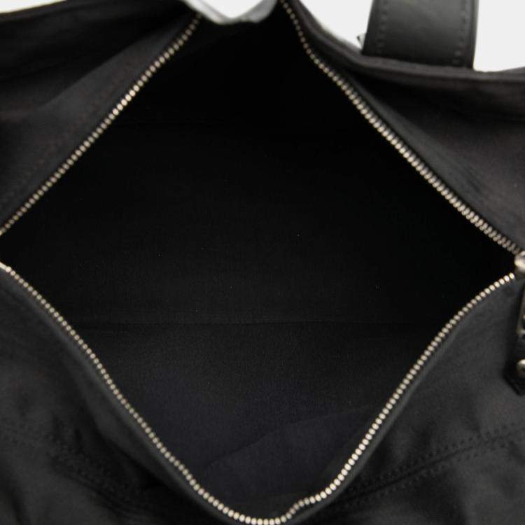 Pre Owned Hermes Black Toile Acapulco PM