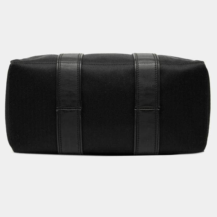 Pre Owned Hermes Black Toile Acapulco PM