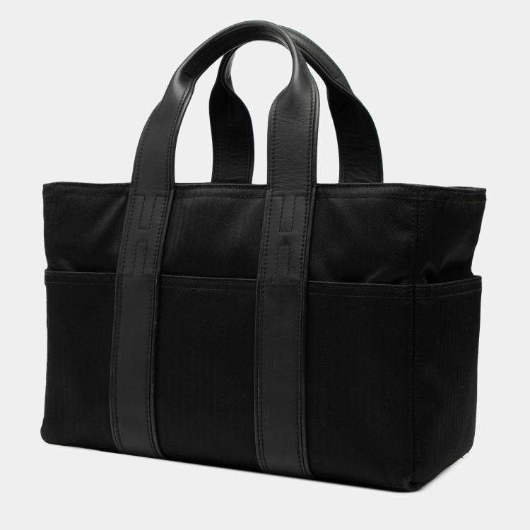 Pre Owned Hermes Black Toile Acapulco PM