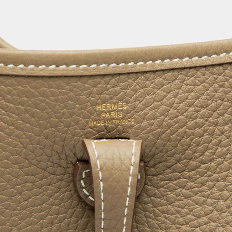 Pre Owned Hermes Brown Clemence Evelyne Amazone 16