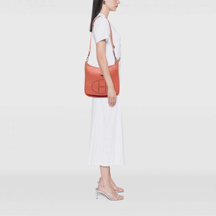 Pre Owned Hermes Pink Clemence Evelyne III 29