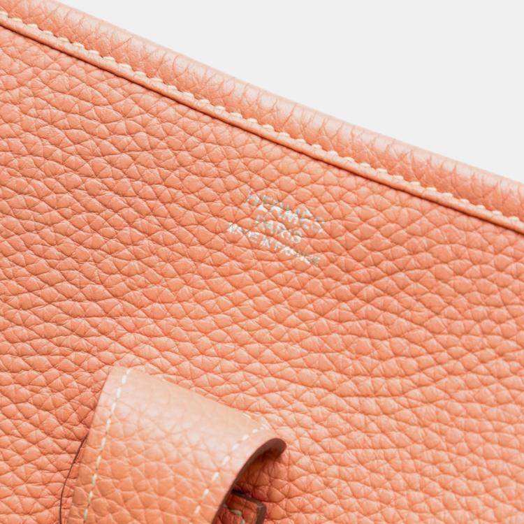 Pre Owned Hermes Pink Clemence Evelyne III 29