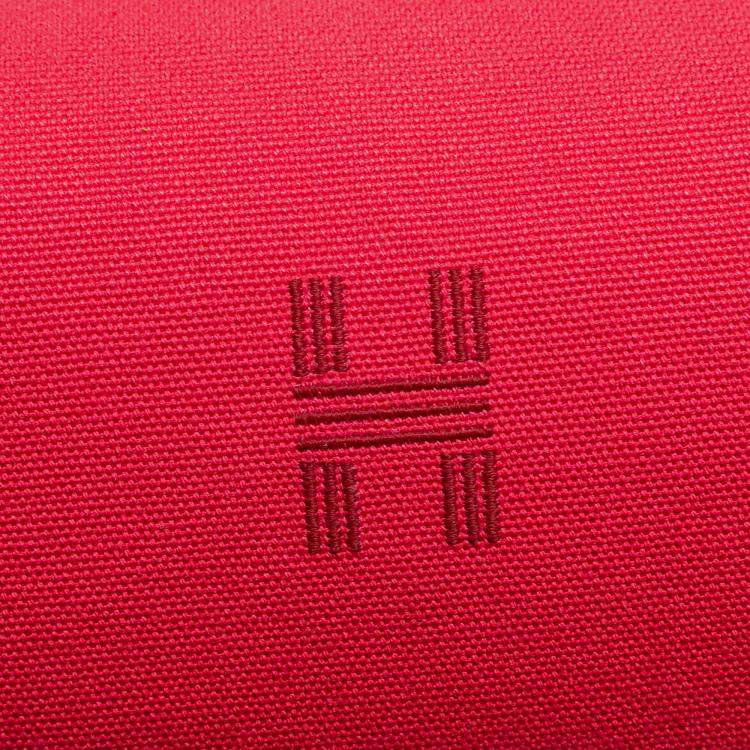 Pre Owned Hermes Pink Red Small Toile Bride A Brac Case