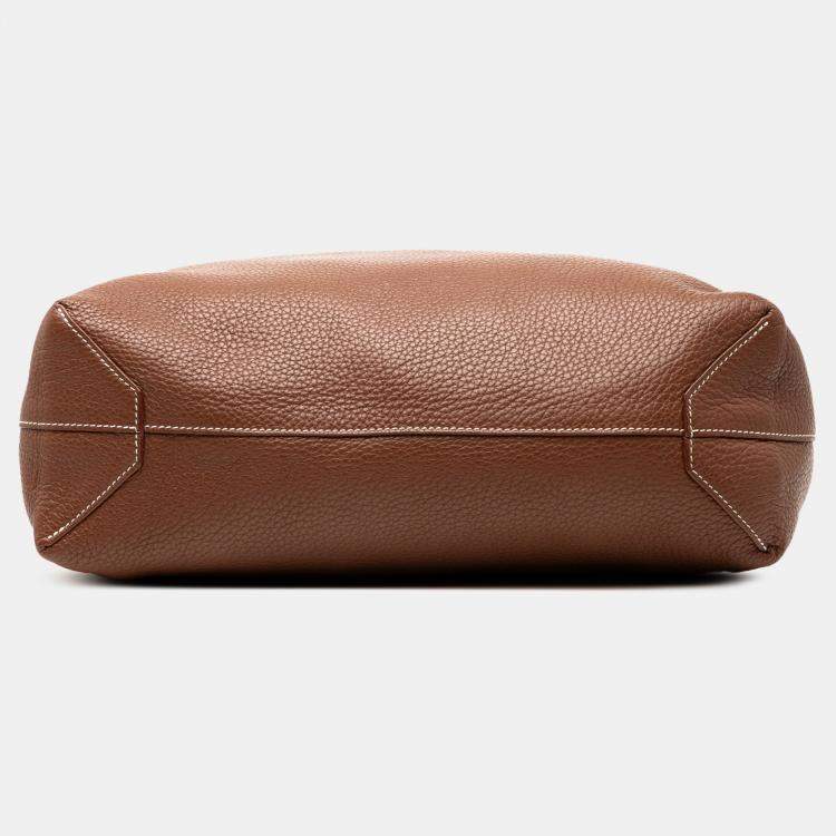 Pre Owned Hermes Brown Clemence Double Sens 36