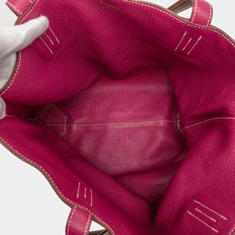 Pre Owned Hermes Brown Clemence Double Sens 36