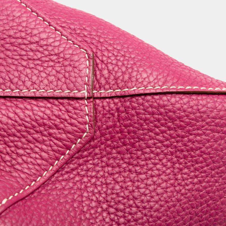 Pre Owned Hermes Brown Clemence Double Sens 36