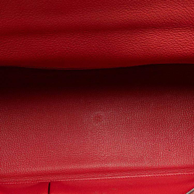 Pre Owned Hermes Bougainvillea Togo JPG Shoulder Kelly II 42