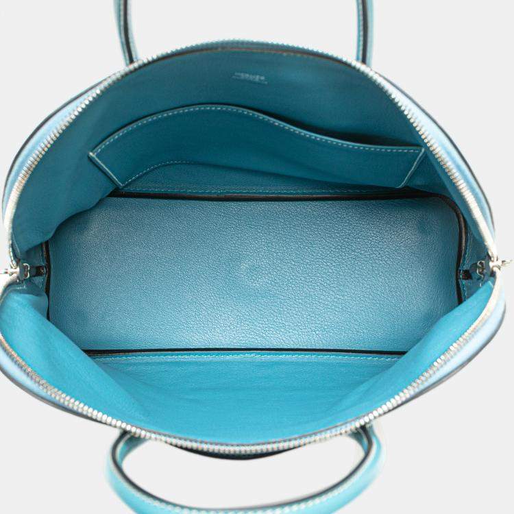 Pre Owned Hermes Turquoise Swift Bolide 1923 30