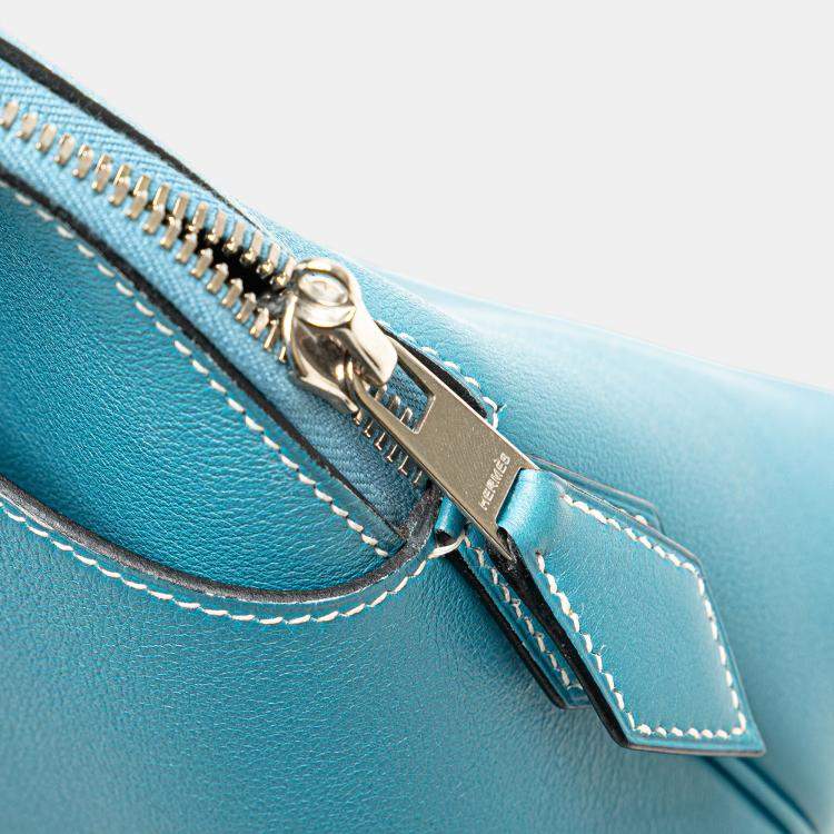 Pre Owned Hermes Turquoise Swift Bolide 1923 30