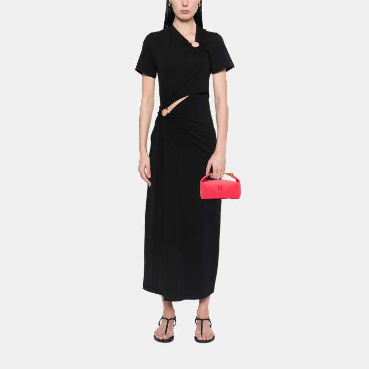 Pre Owned Hermes Pink Small Toile Bride A Brac Case