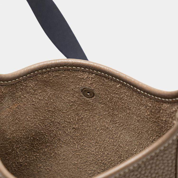 Pre Owned Hermes Etoupe Clemence Evelyne TPM