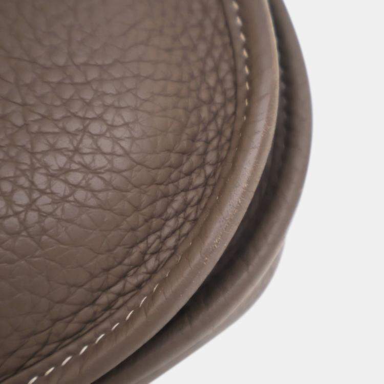 Pre Owned Hermes Brown Clemence Evelyne III PM