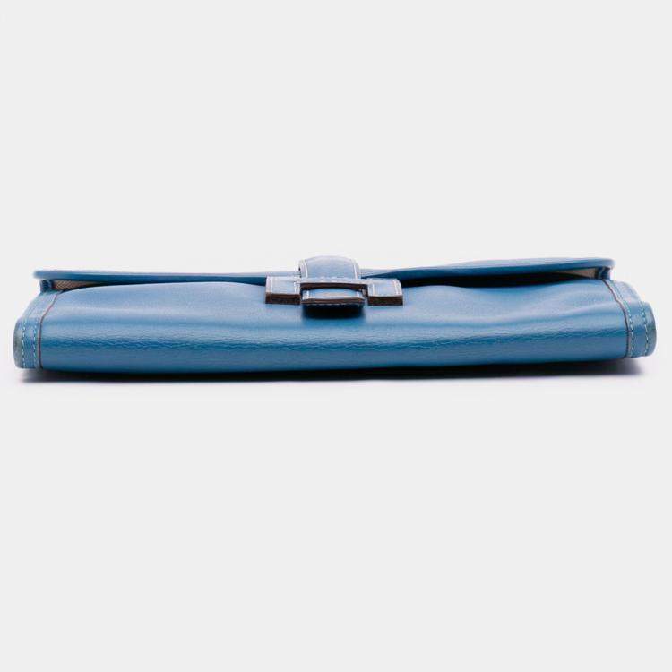 Pre Owned Hermes Blue Zanzibar Swift Jige Elan 29