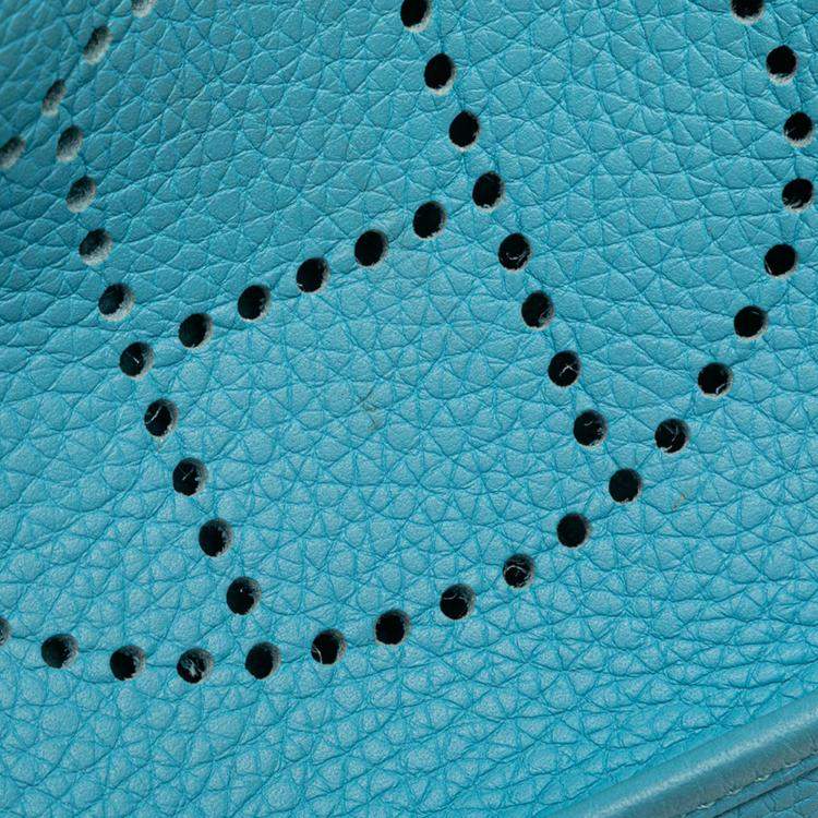 Pre Owned Hermes Bleu du Nord Clemence Evelyne TPM 16