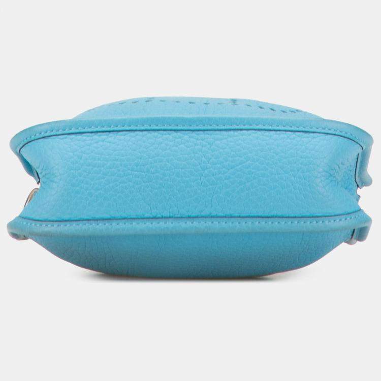 Pre Owned Hermes Bleu du Nord Clemence Evelyne TPM 16