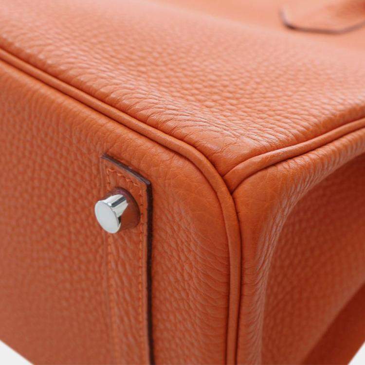مملوكة مسبقًا Hermes Orange Togo Birkin Retourne 30