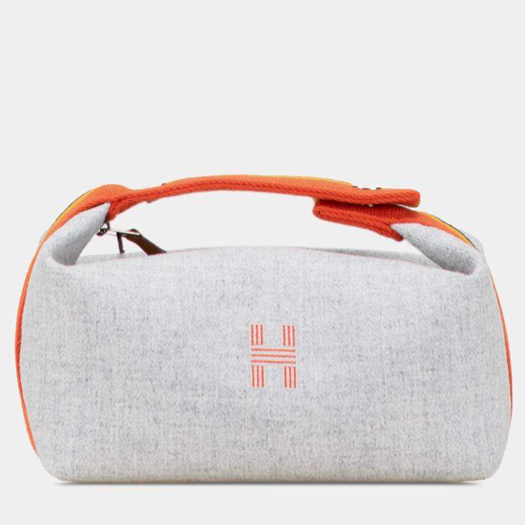 Pre Owned Hermes Small Wool Bride A Brac Rocabar Case