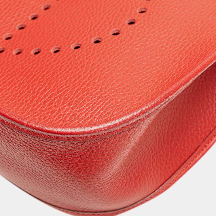 Pre Owned Hermes Rouge Casaque Clemence Evelyne I 33