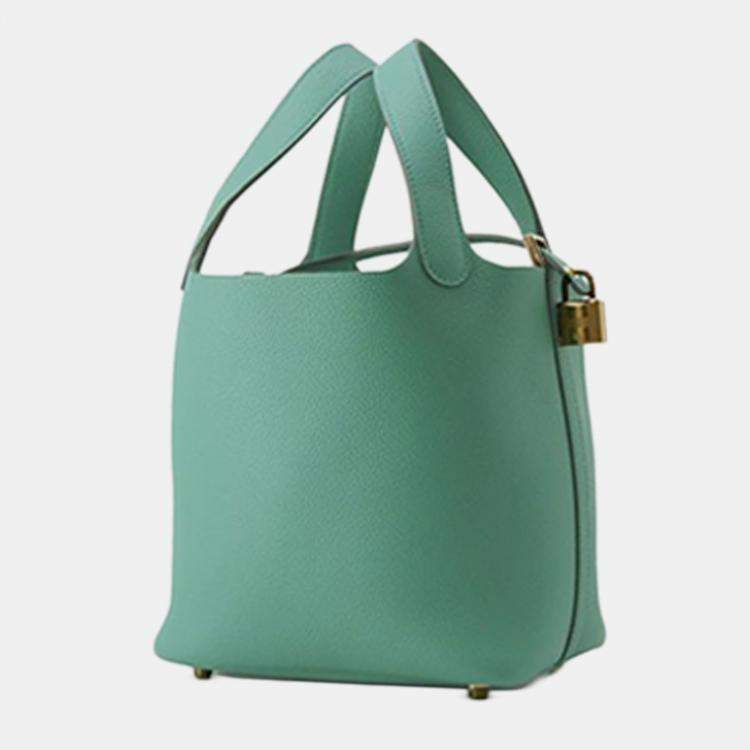 مملوكة مسبقًا Hermes Vert Jade Maurice Picotin Lock 18