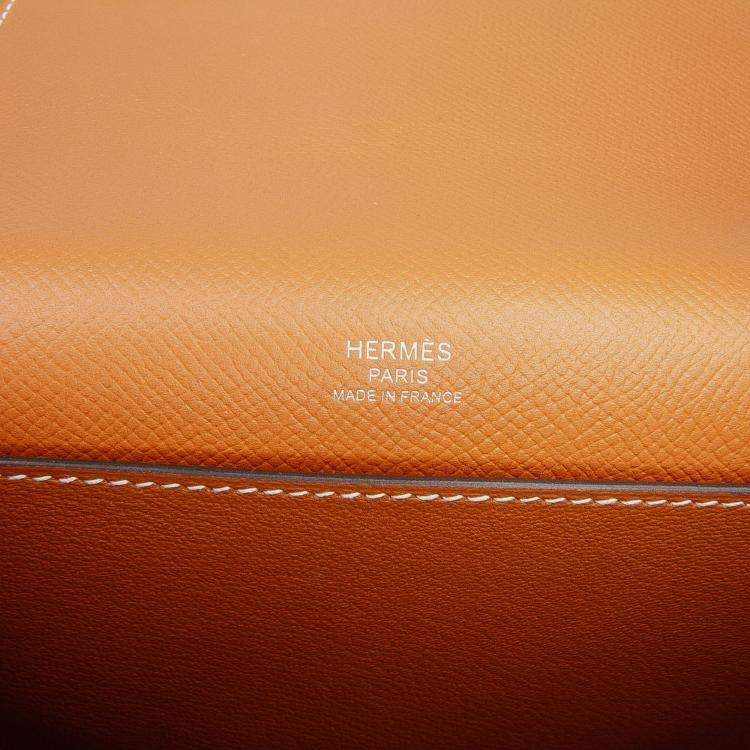 Pre Owned Hermes Gold Epsom Octogone Clutch
