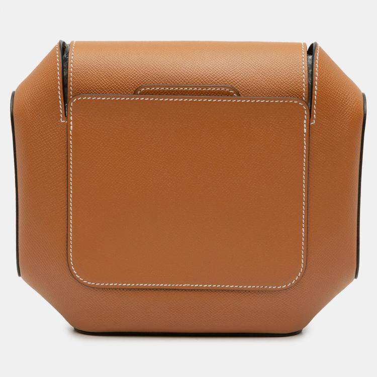 Pre Owned Hermes Gold Epsom Octogone Clutch