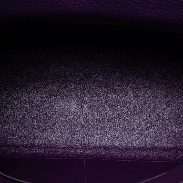 Pre Owned Hermes Ultraviolet Togo Kelly II Retourne 32