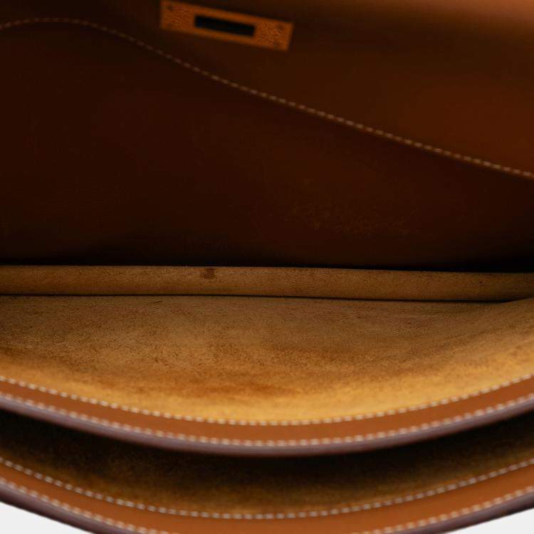 Pre Owned Hermes Brown Epsom Kelly Depeches 38