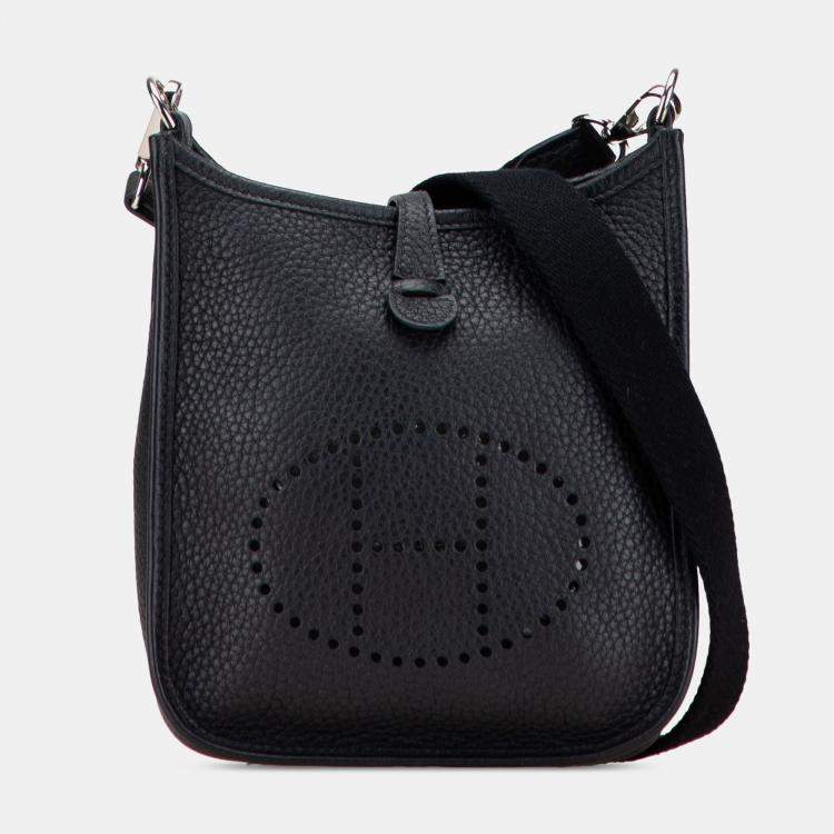 Pre Owned Hermes Noir Clemence Evelyne TPM