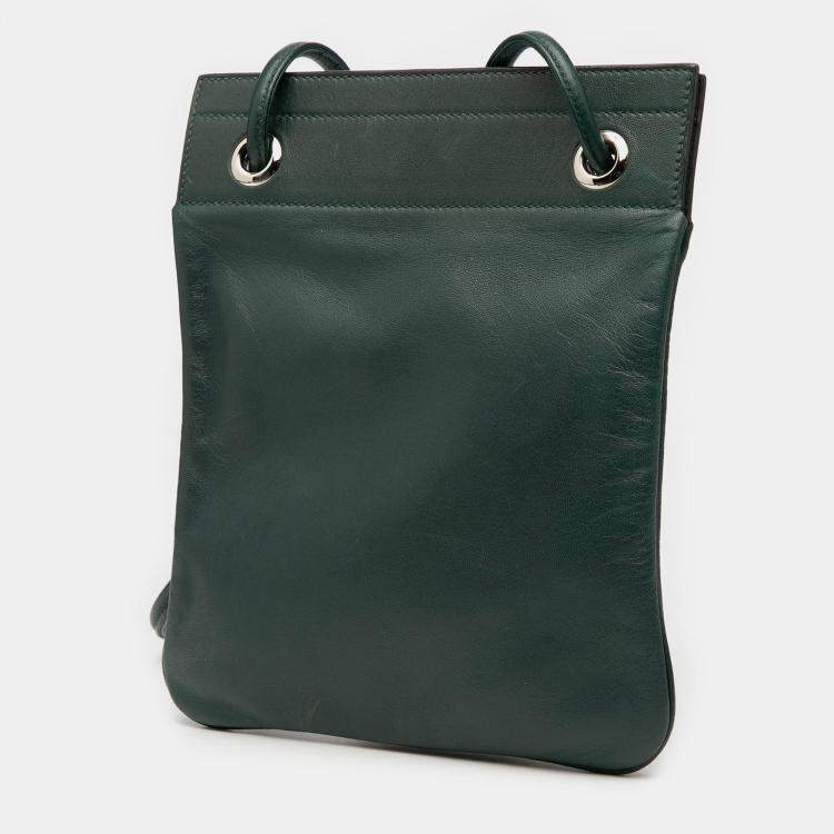 Pre Owned Hermes Vert Rousseau Mini Swift Aline Bag