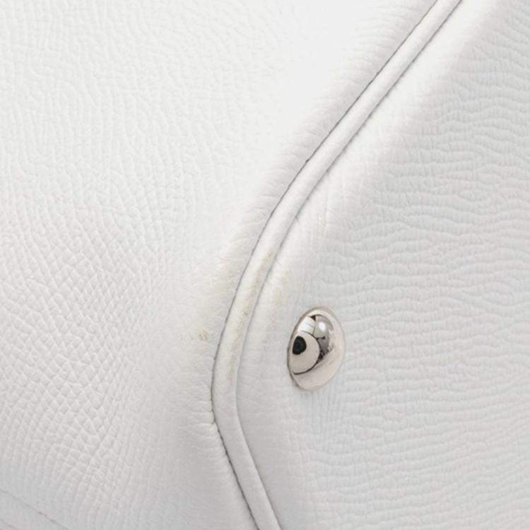 Pre Owned Hermes Blanc Epsom Bolide 27