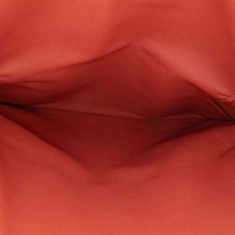 مملوكة مسبقًا Hermes Red Evercolor Pliplat Clutch