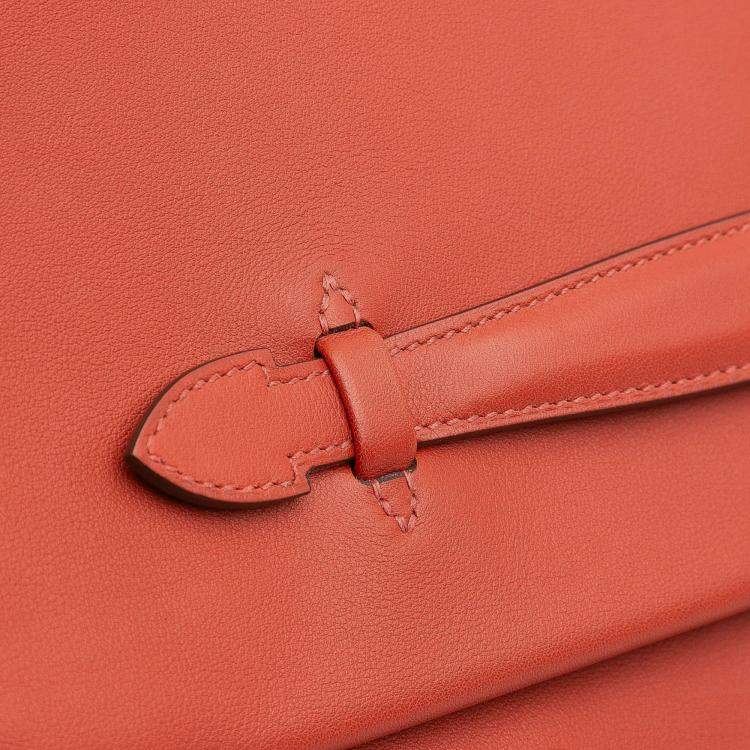 مملوكة مسبقًا Hermes Red Evercolor Pliplat Clutch