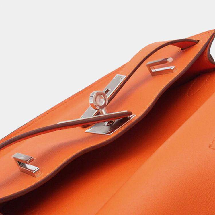 Pre Owned Hermes Orange Swift Mini Jypsiere