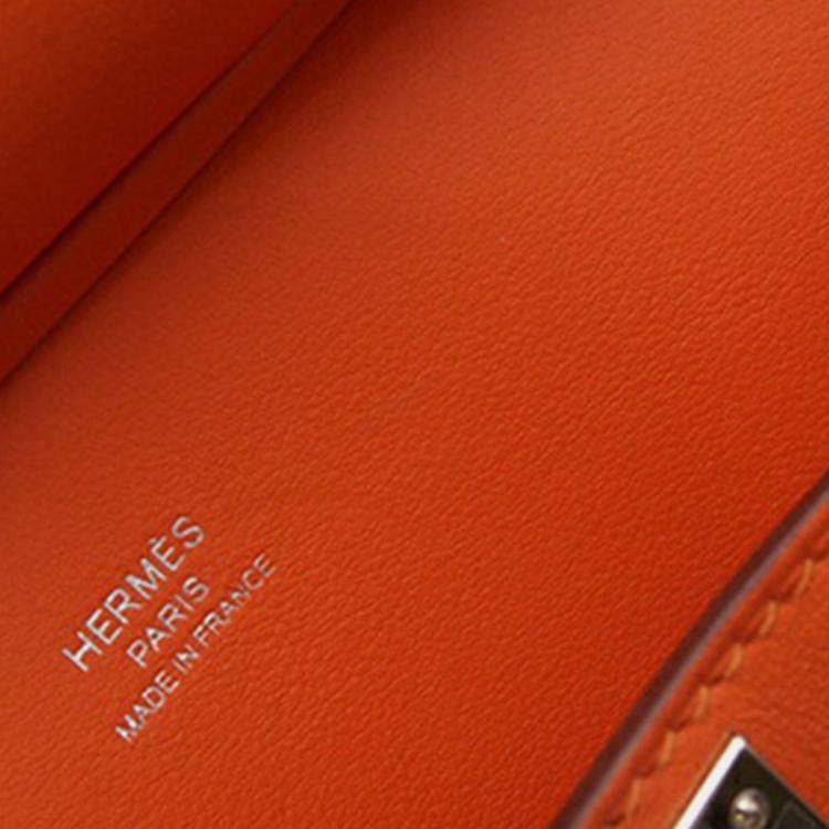 Pre Owned Hermes Orange Swift Mini Jypsiere