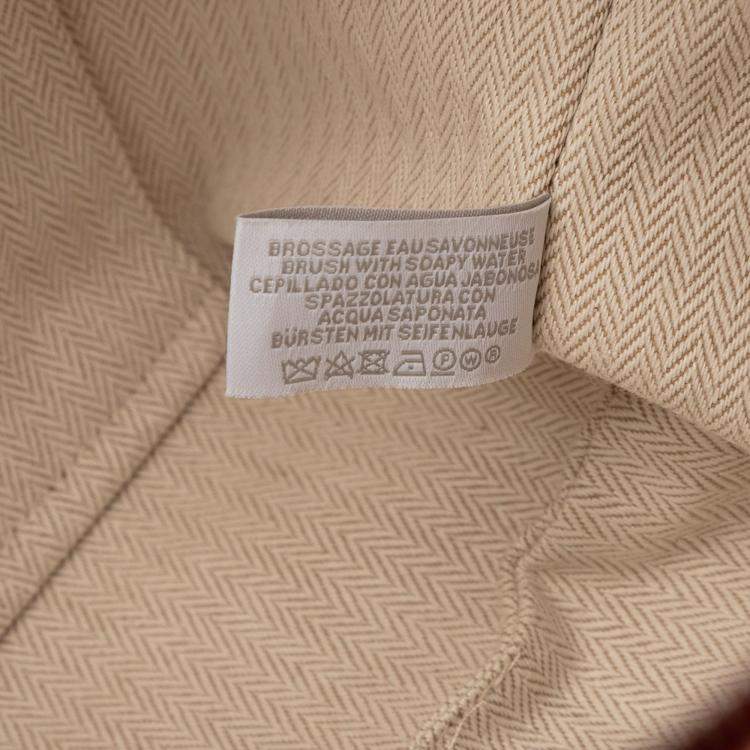 Pre Owned Hermes Terracotta Large Canvas Bride-a-Brac Cabriole Case