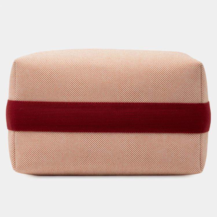 Pre Owned Hermes Terracotta Large Canvas Bride-a-Brac Cabriole Case