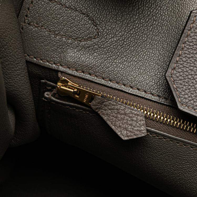 مملوكة مسبقًا Hermes Etain Togo Birkin Retourne 30