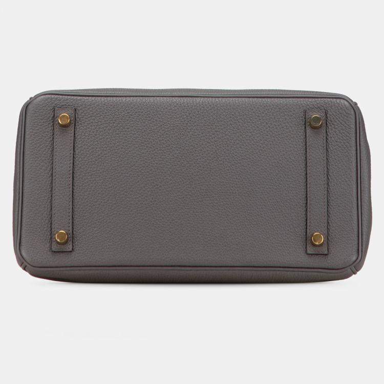 مملوكة مسبقًا Hermes Etain Togo Birkin Retourne 30