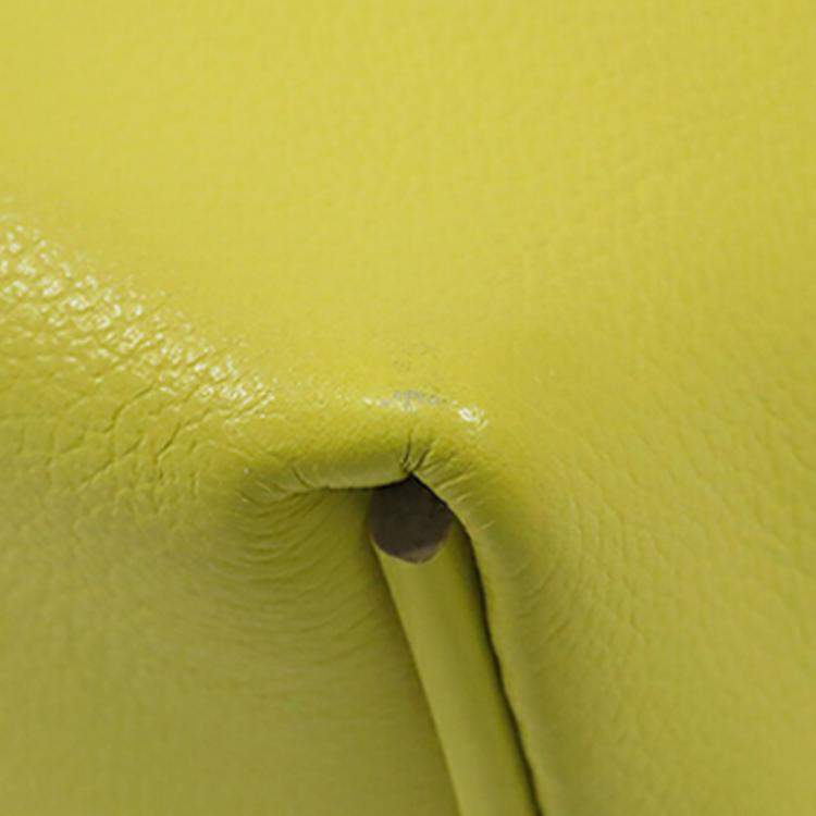 Pre Owned Hermes Swift 24/24 21 Yellow Evercolor Bag