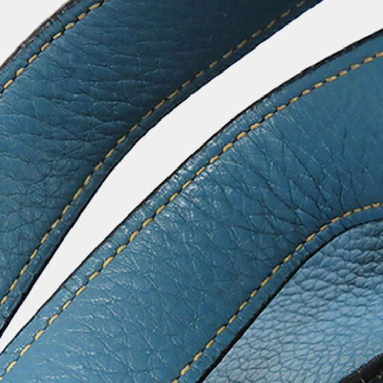 Pre Owned Hermes Picotin 18  Blue Clemence Bag