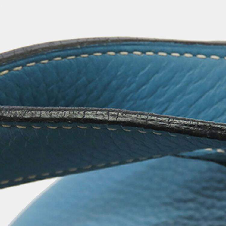 Pre Owned Hermes Picotin 18  Blue Clemence Bag