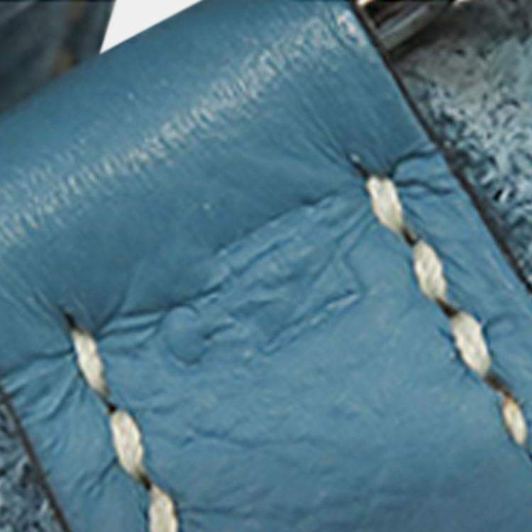 Pre Owned Hermes Picotin 18  Blue Clemence Bag