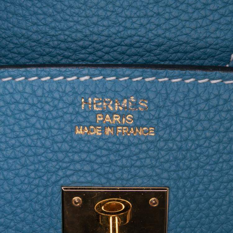 Pre Owned Hermes Cobalt Togo Birkin Retourne 35